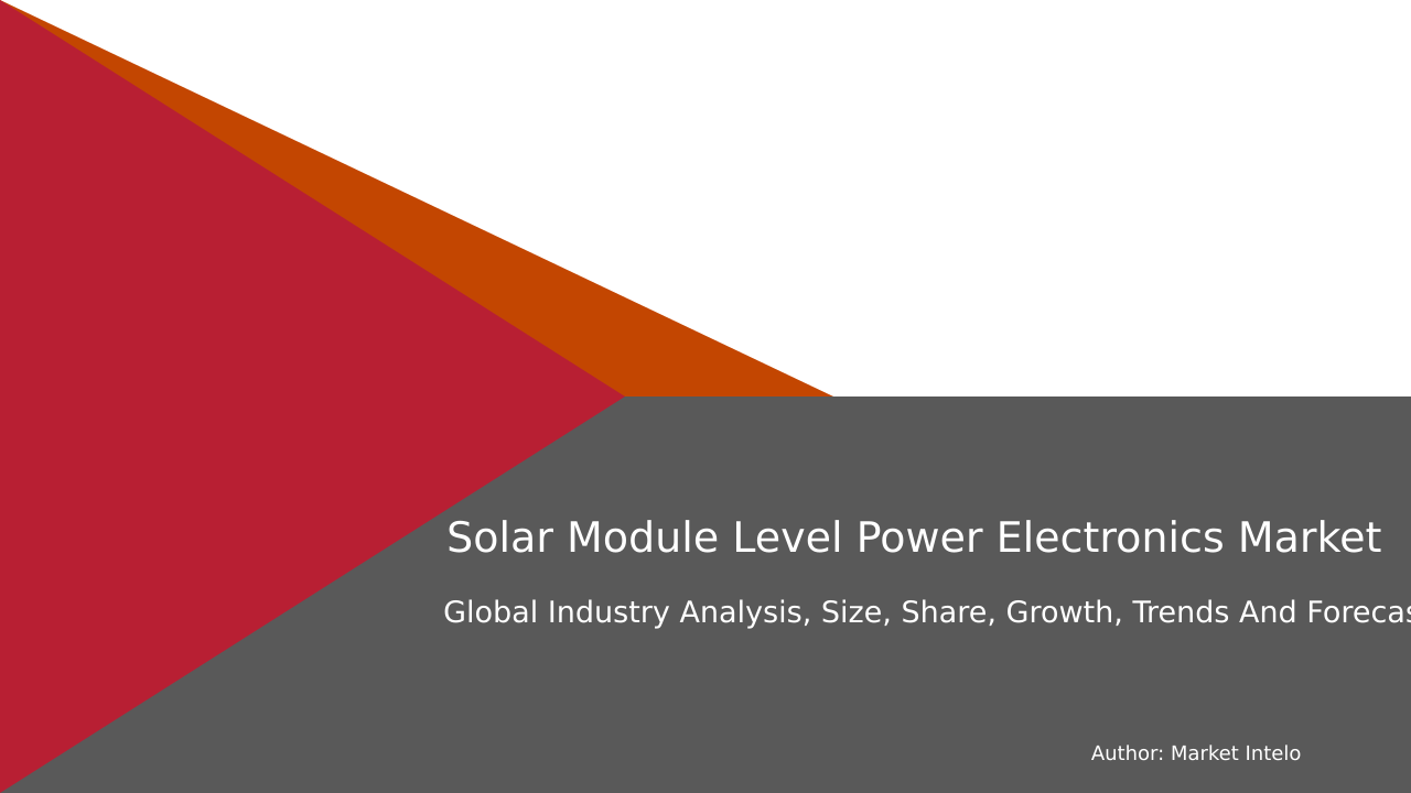 Solar Module Level Power Electronics Market Research Report 2033