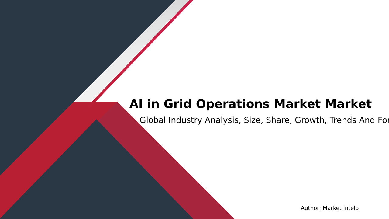 AI in Grid Operations Market Research Report 2033
