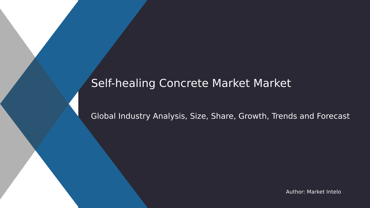 Self-healing Concrete Market Research Report 2033
